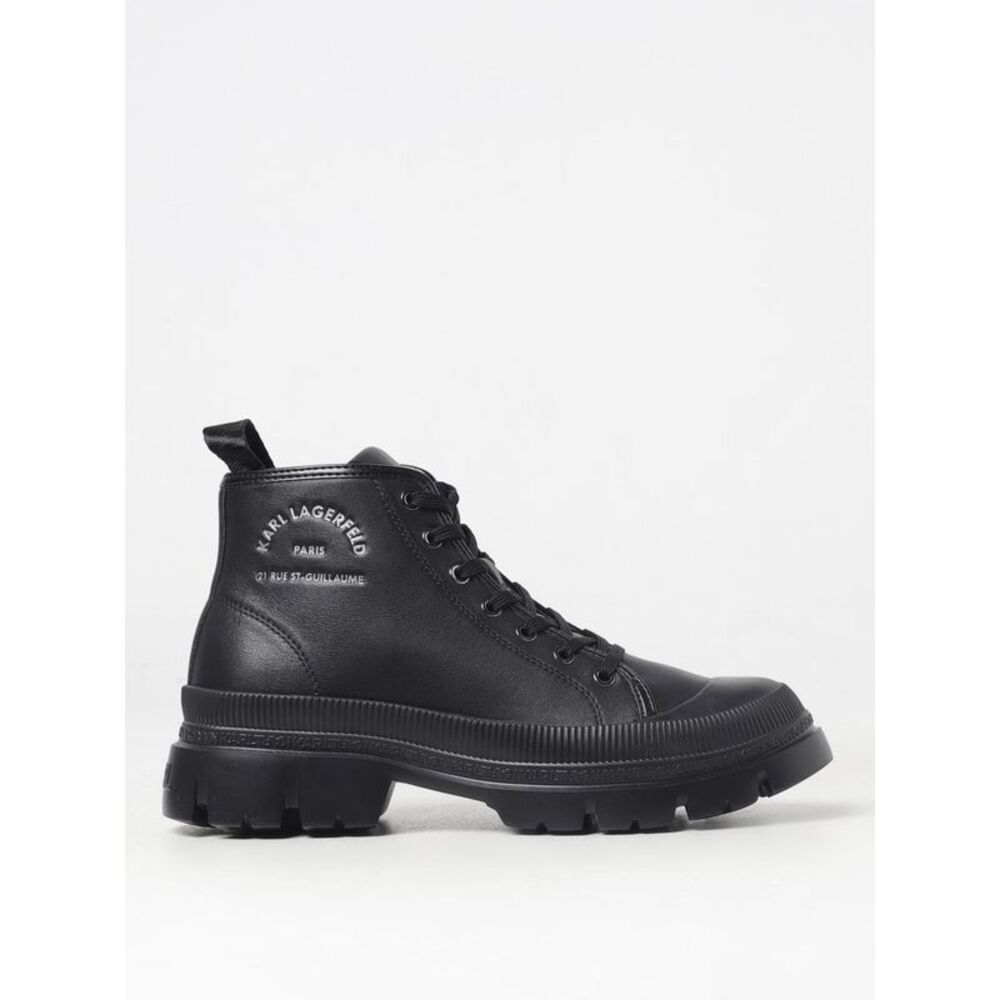 Karl Lagerfeld Men Leather Ankle Boots Karl Lagerfeld